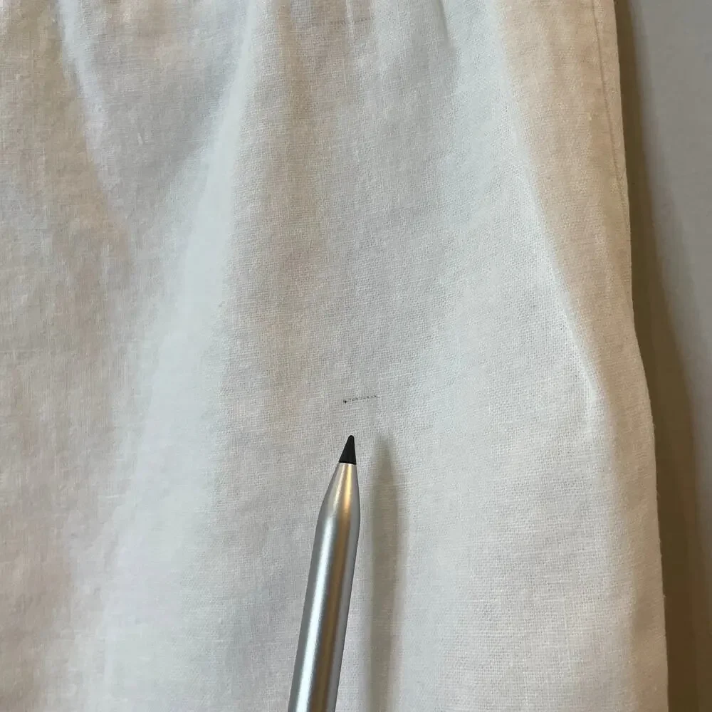 J.Crew Factory Linen Blend Slim Wide Leg Drawstring Pant Holiday CG402 White 2 - Picture 9 of 14